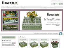 Tablet Screenshot of flowertote.com